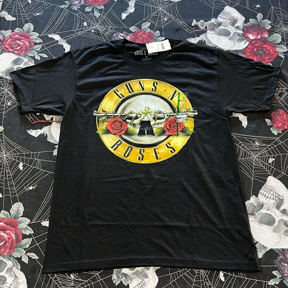 NWT VINTAGE GUNS N ROSES APPETITE FOR DESTRUCTION BLACK MENS SHIRT M OR XXL